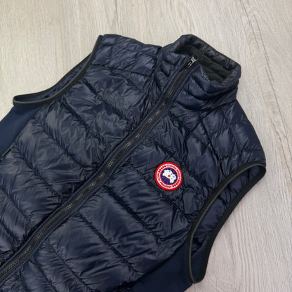 Canada Goose Men’s Navy Zip-up Hybridge Vest Gilet - Small