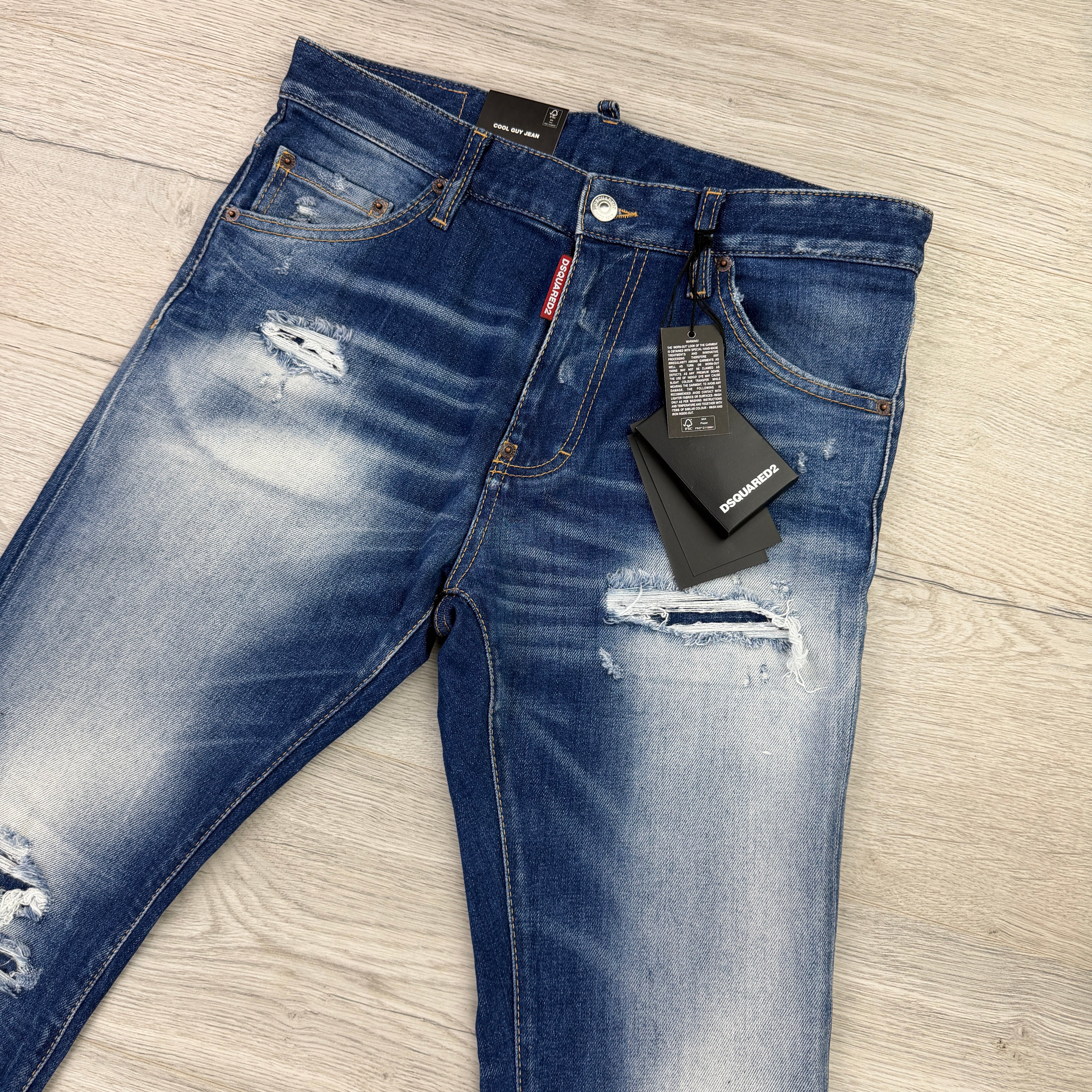 Dsquared2 Men’s Denim Distressed Cool Guy Jeans - 46 (Uk 30)