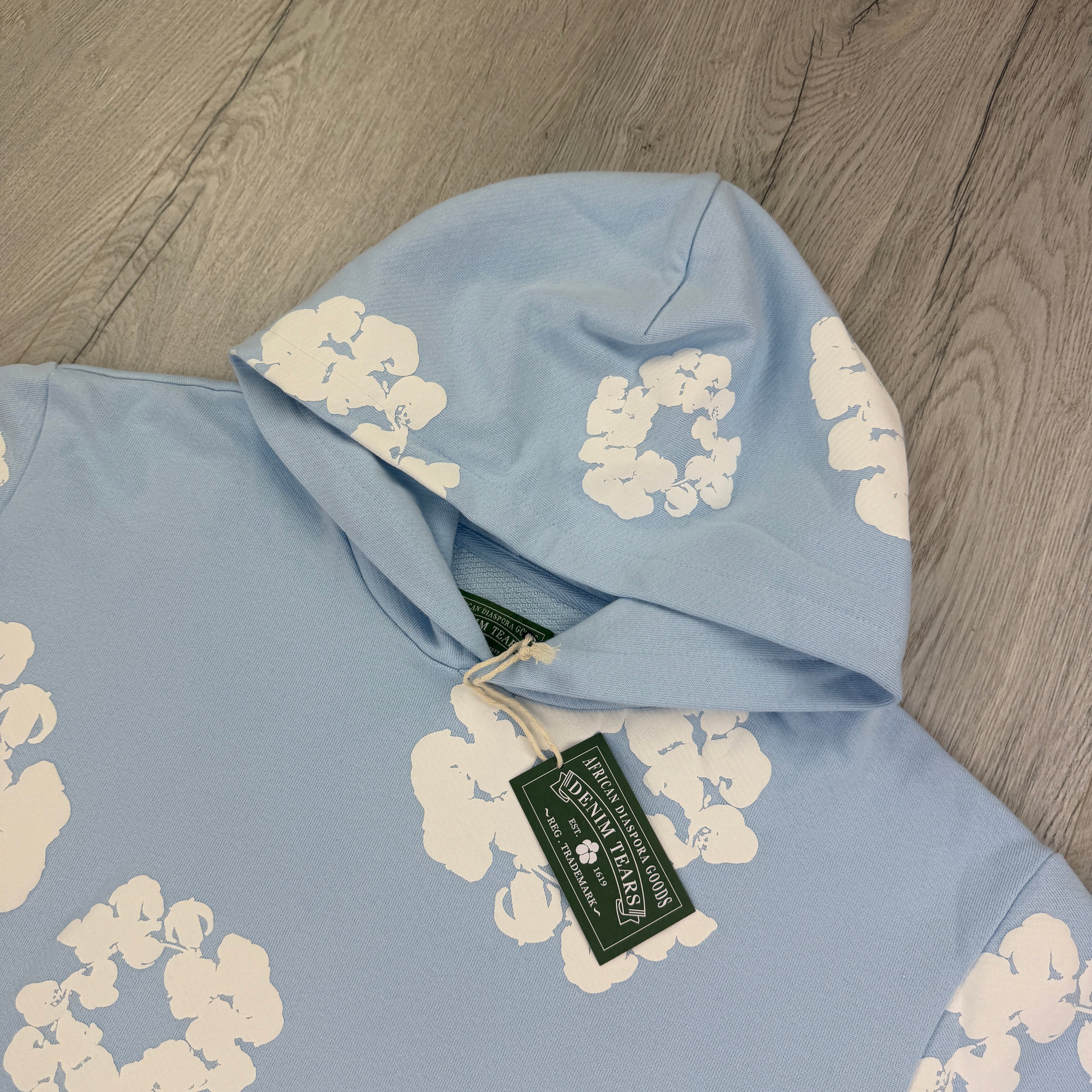 Denim Tears Baby Blue Pullover Hoodie