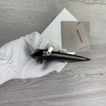 Palm Angels Black Zip-up Card Holder