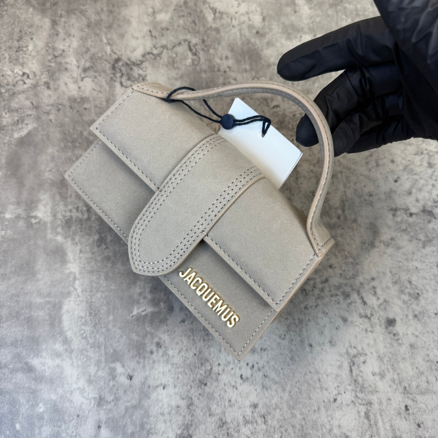 Jacquemus Women’s Beige Suede Mini Bambino Bag