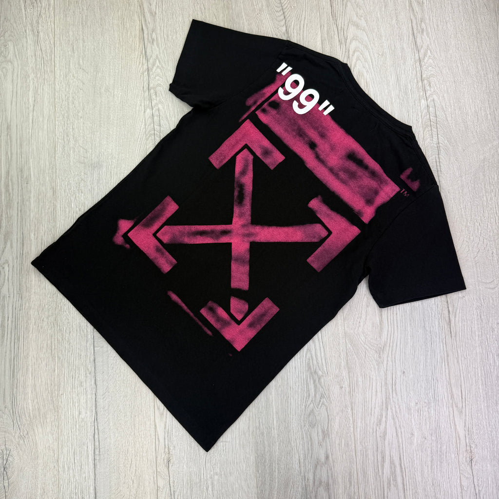 Off White Men’s Black T-shirt - Large