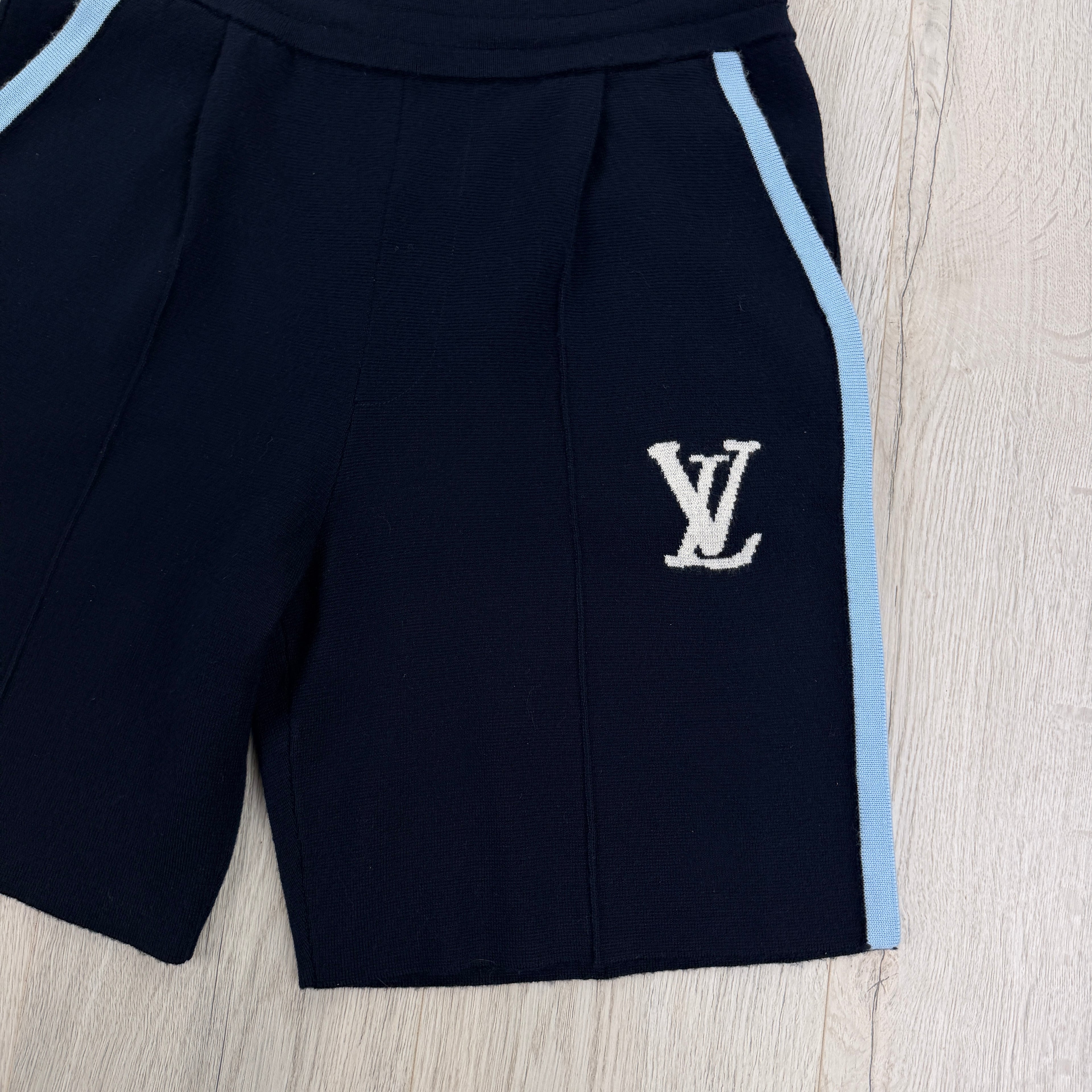 Louis Vuitton Men’s Navy Wool Shorts - Small (Fit Medium)