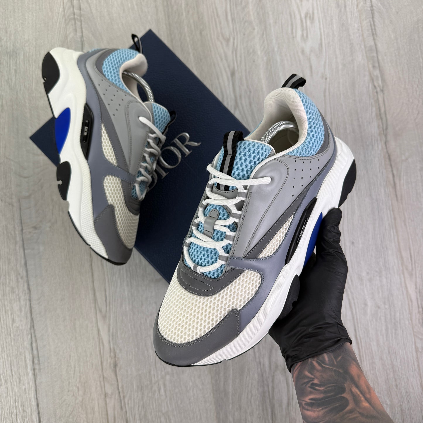Dior B22 Men’s Baby Blue Runners - 45 (Fit Uk 10/10.5)