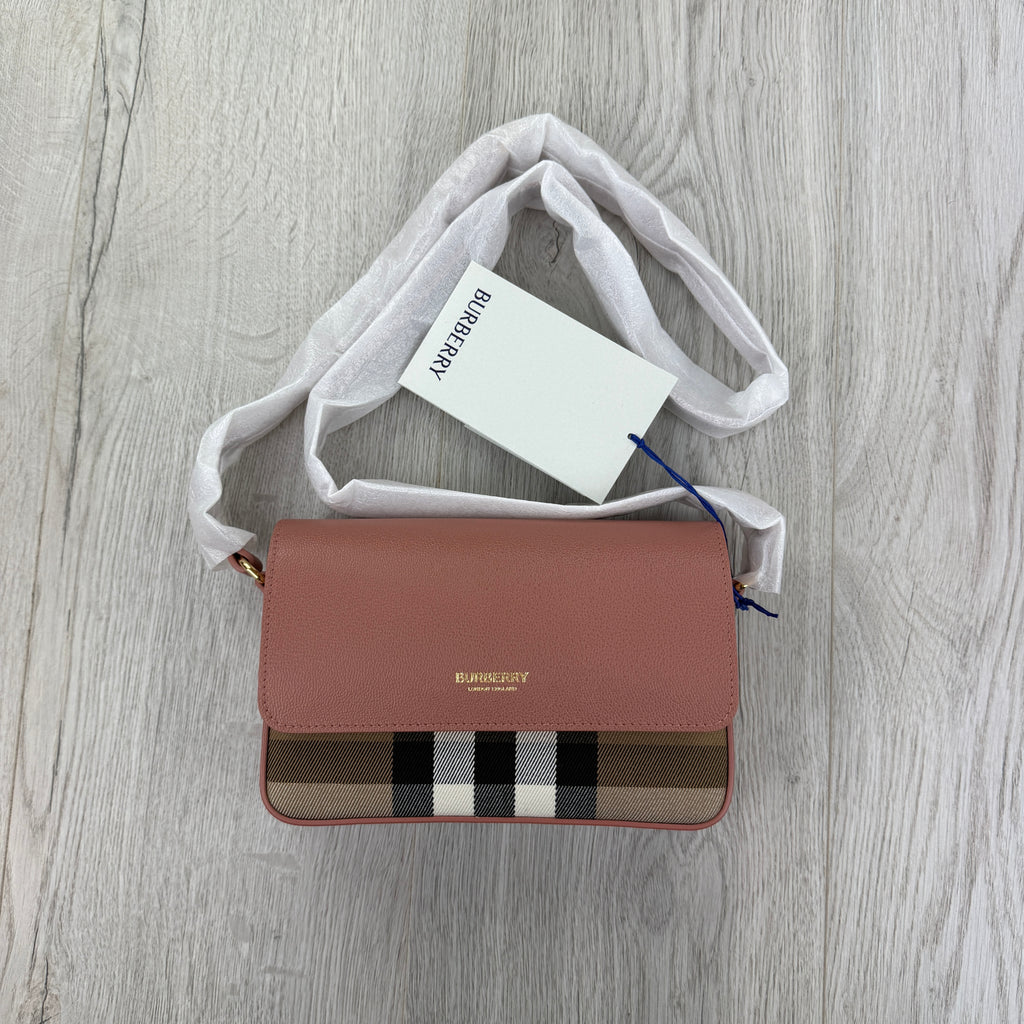 Burberry Women’s 'New Hampshire' Leather Shoulder Bag Dark Rosewood Pink