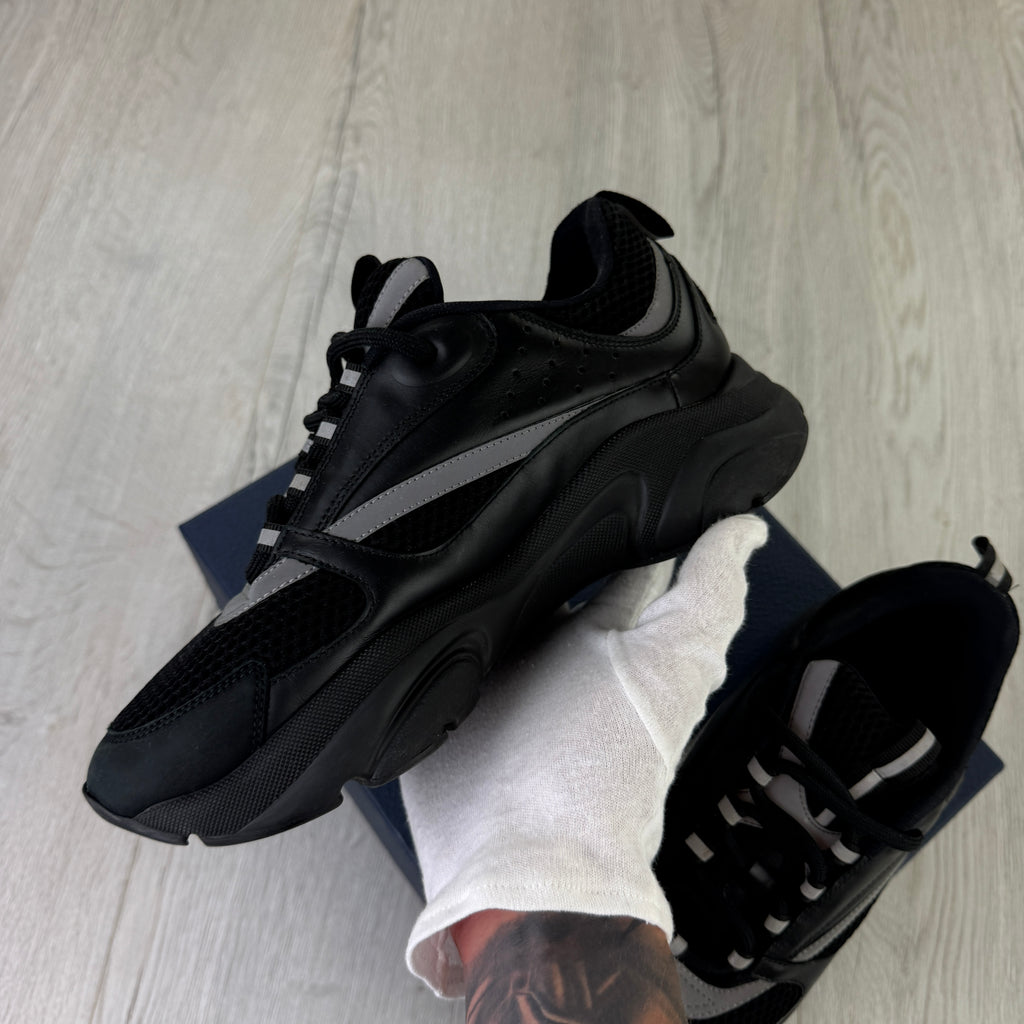 Dior B22 Men’s Triple Black Runners - 41 (Fit Uk 7)
