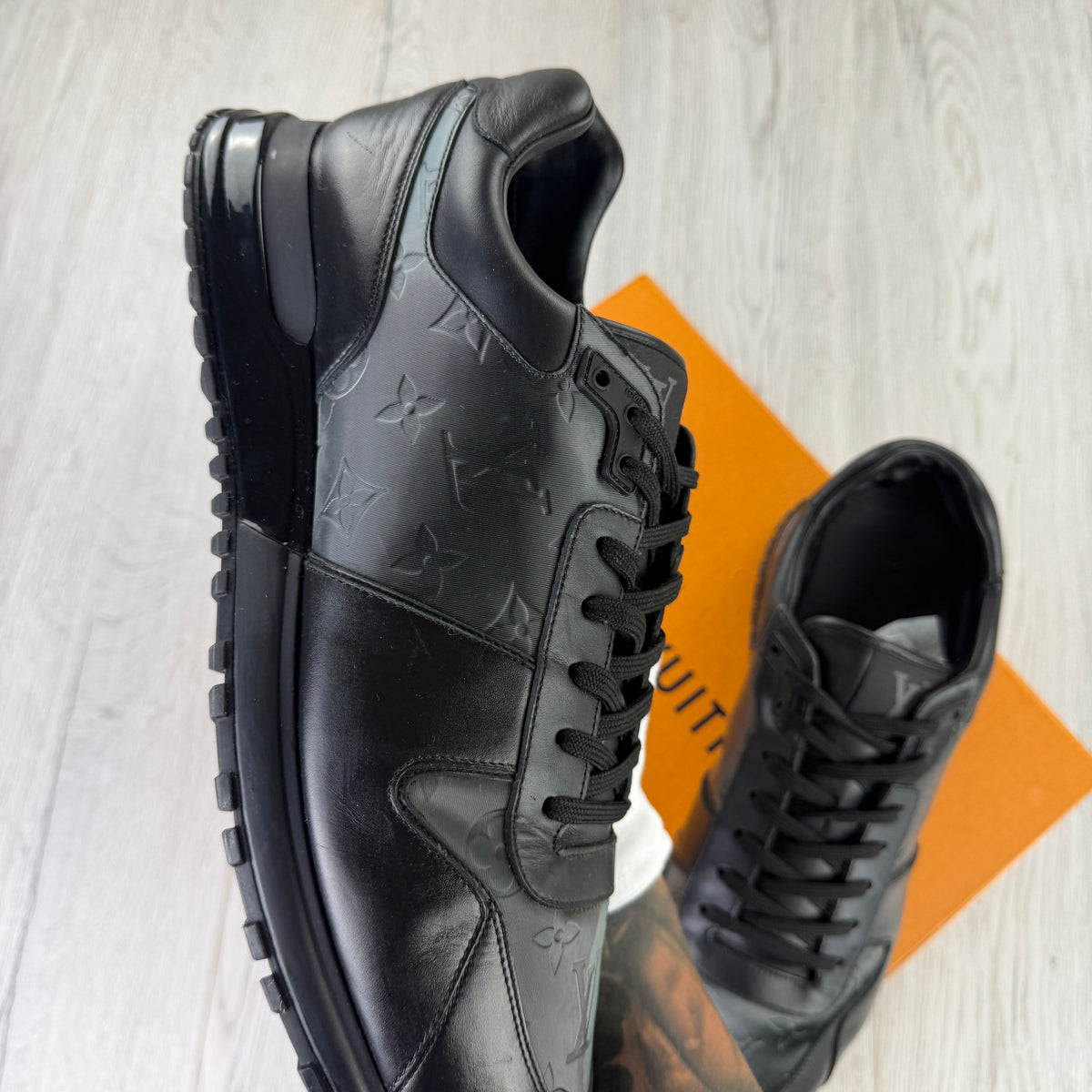 Louis Vuitton Men’s Black Run Away Trainers - Uk 11