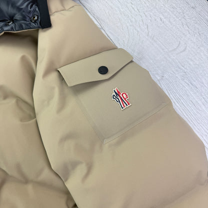 Moncler Grenbole Men’s Montgetech Beige Down Jacket - Size 4