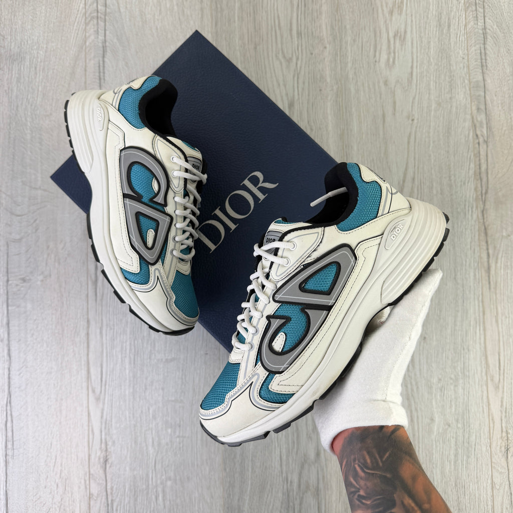 Dior B30 Men’s Beige & Blue Trainers - 41 (Uk 7)