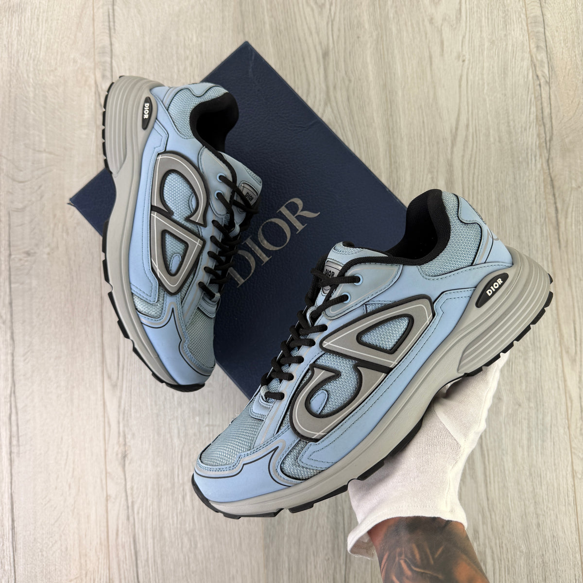 Dior B30 Men’s Baby Blue Runners - 44 (Uk 10)