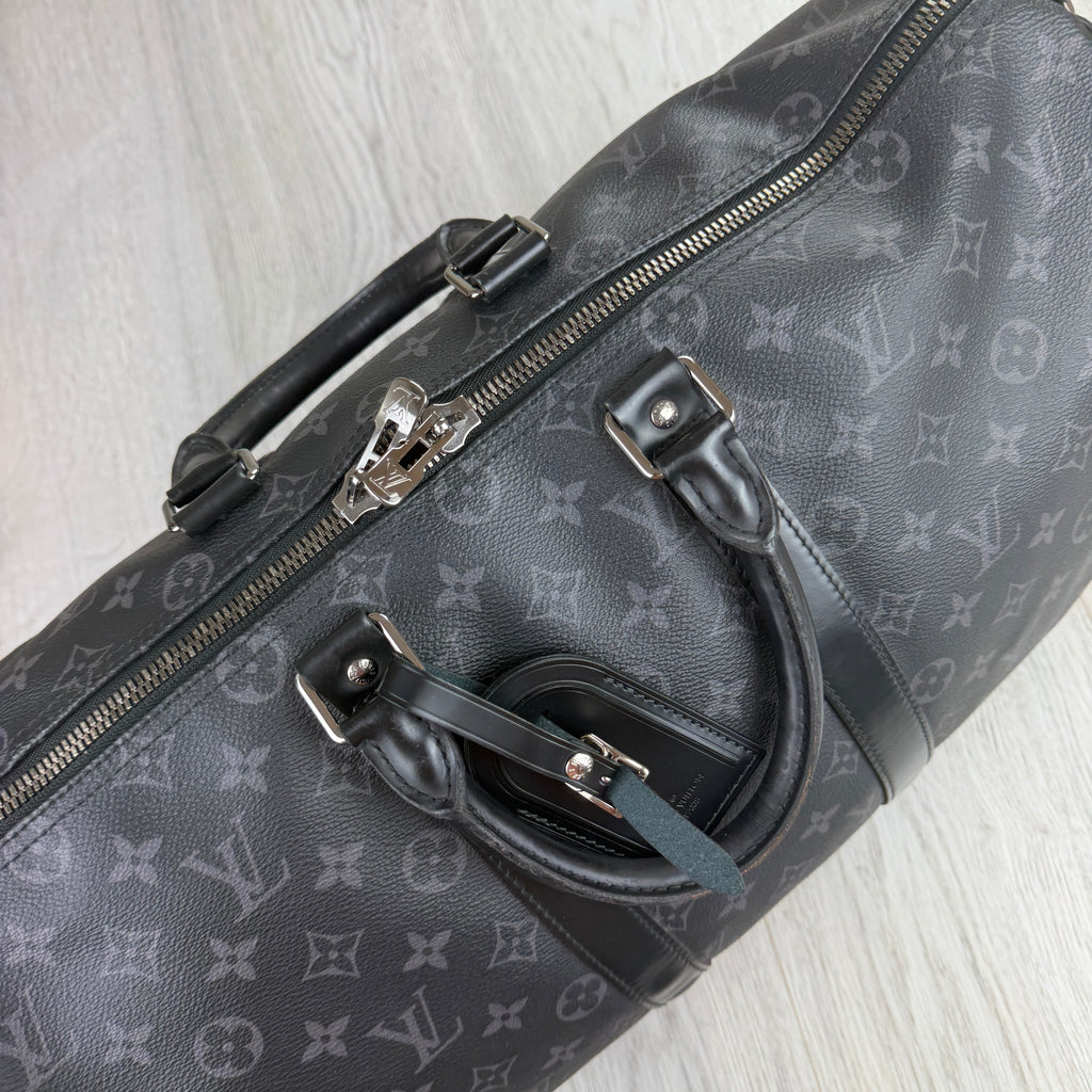 Louis Vuitton Men’s Black Monogram Keepal Bag - 45