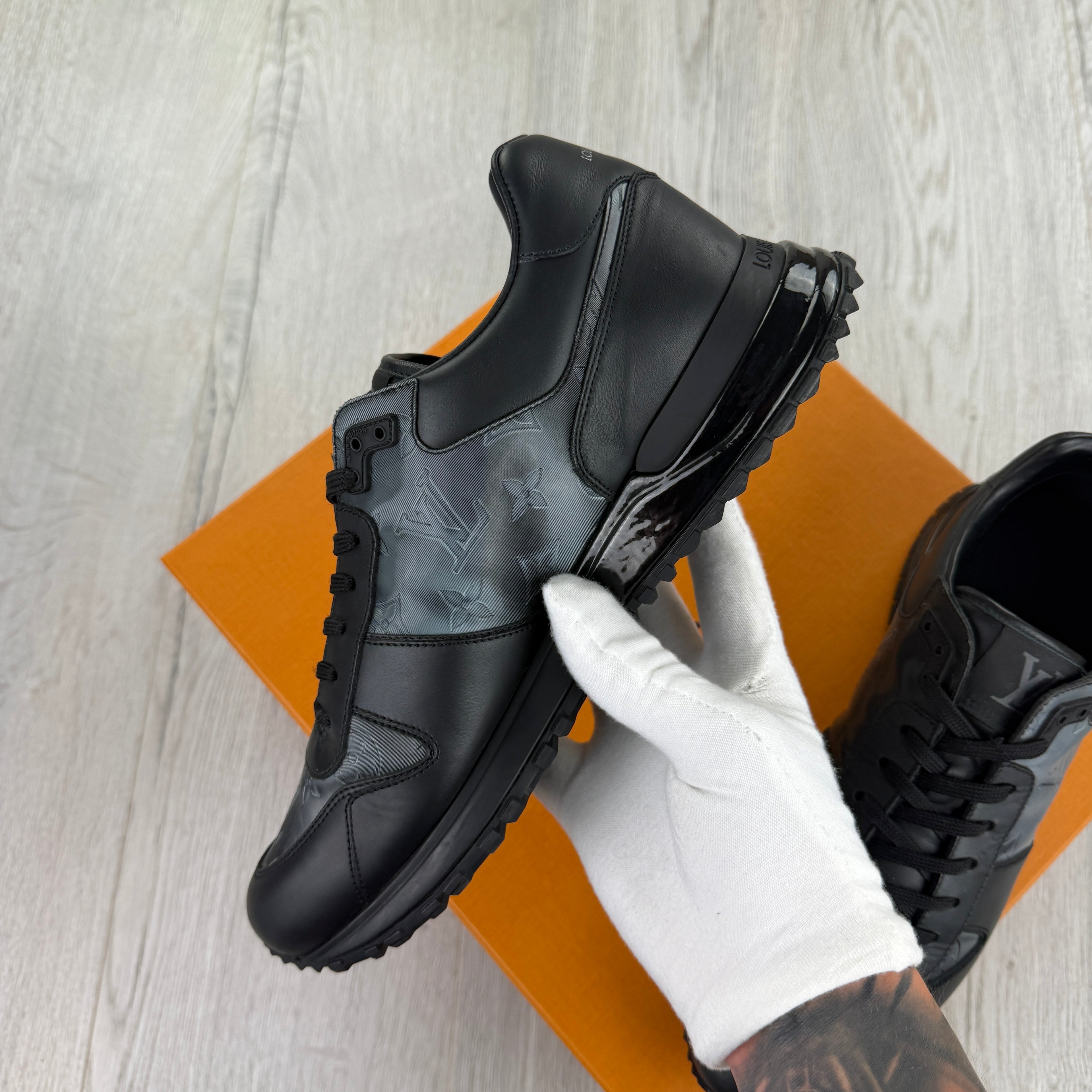 Louis Vuitton Men’s Black Run Away Trainers - Uk 7.5 (Fit 8)