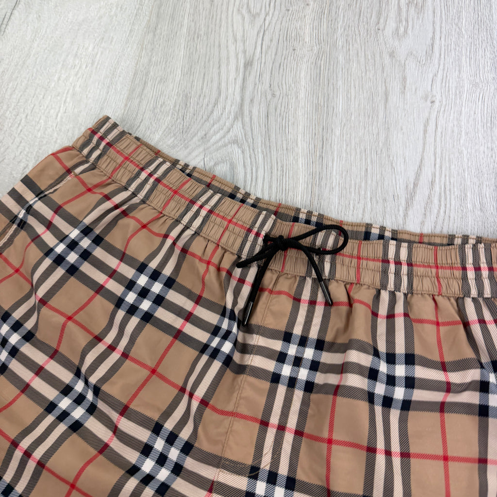 Burberry Men’s Check Short Swim Shorts - Large