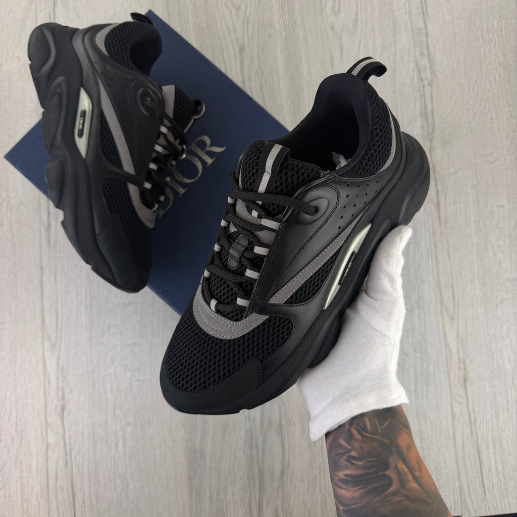 Dior B22 Men’s Triple Black Runners - 44 (Fit Uk 9/9.5)
