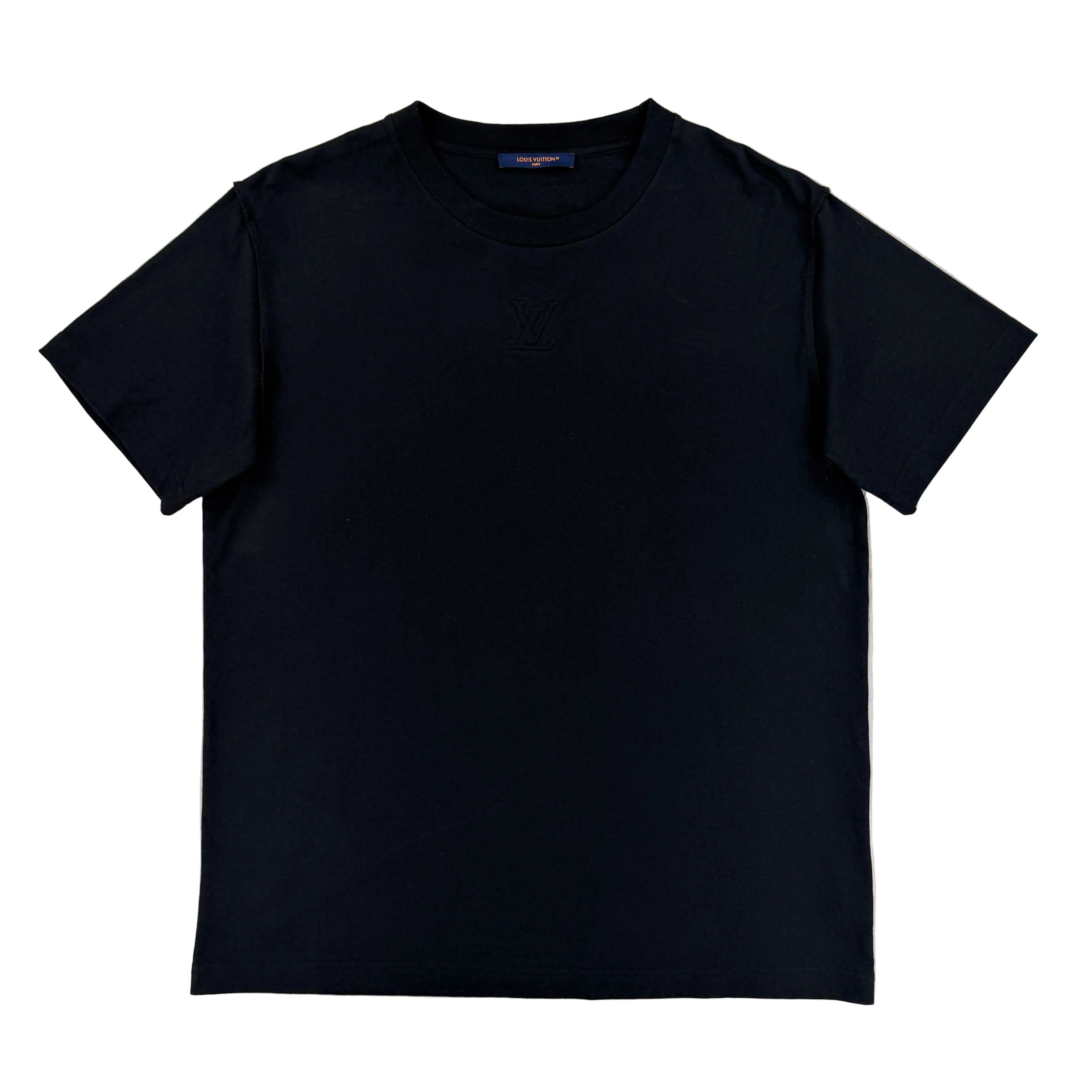 Louis Vuitton Men's Black Embossed T-shirt