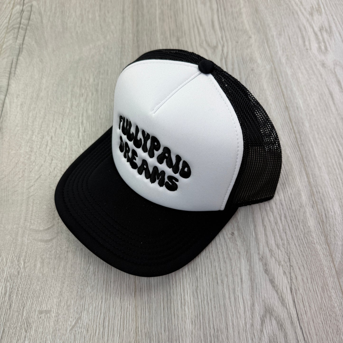 Fully Paid Mens Black & White Baseball Cap