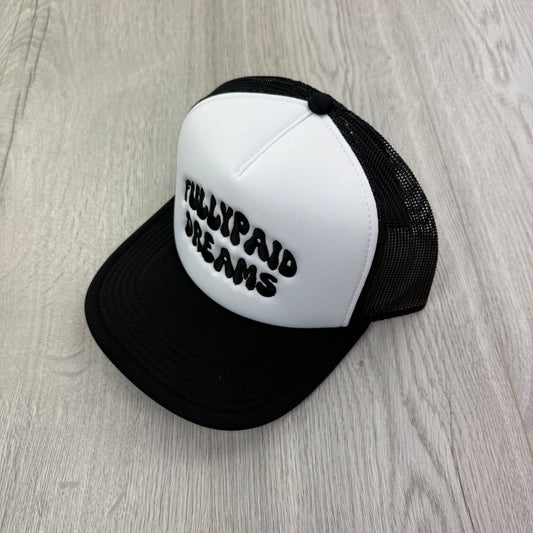 Fully Paid Mens Black & White Baseball Cap