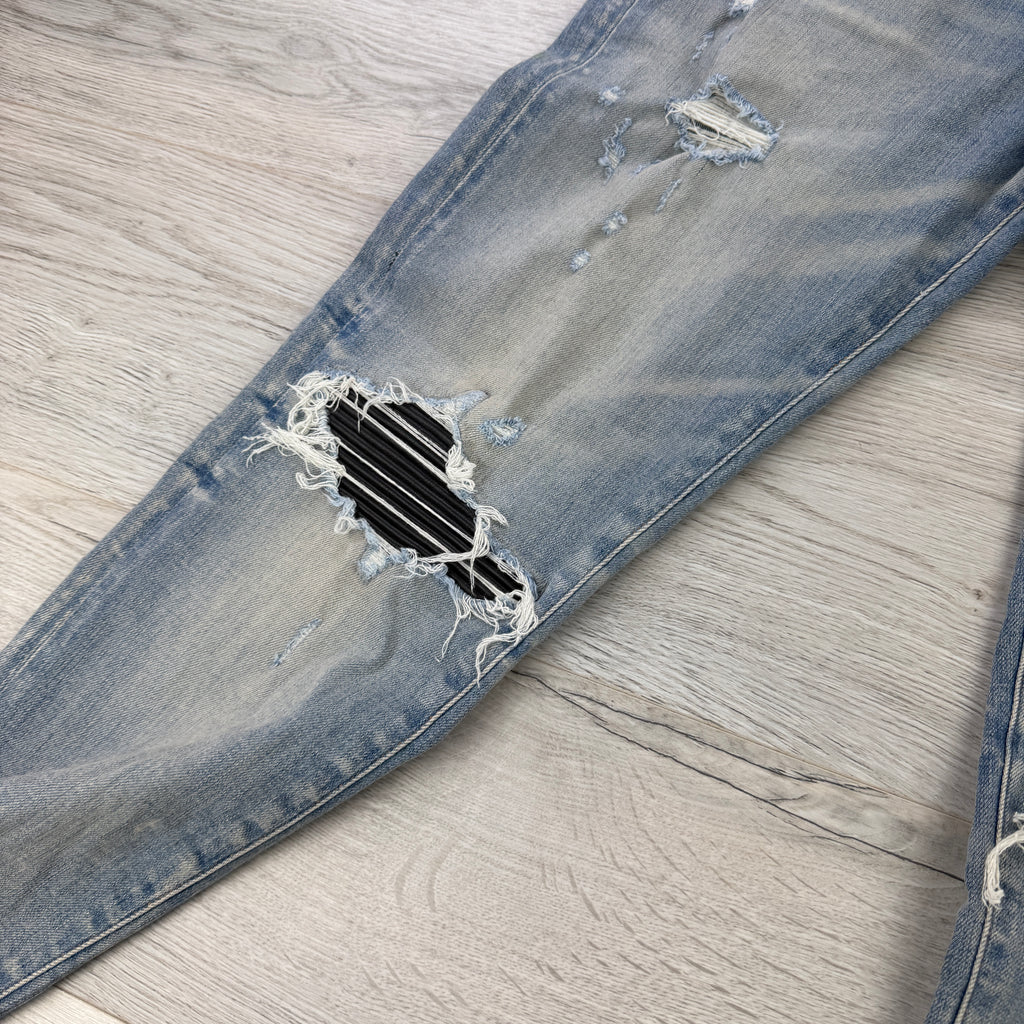 Amiri Men’s Light Blue Denim MX1 Jeans - Uk 34