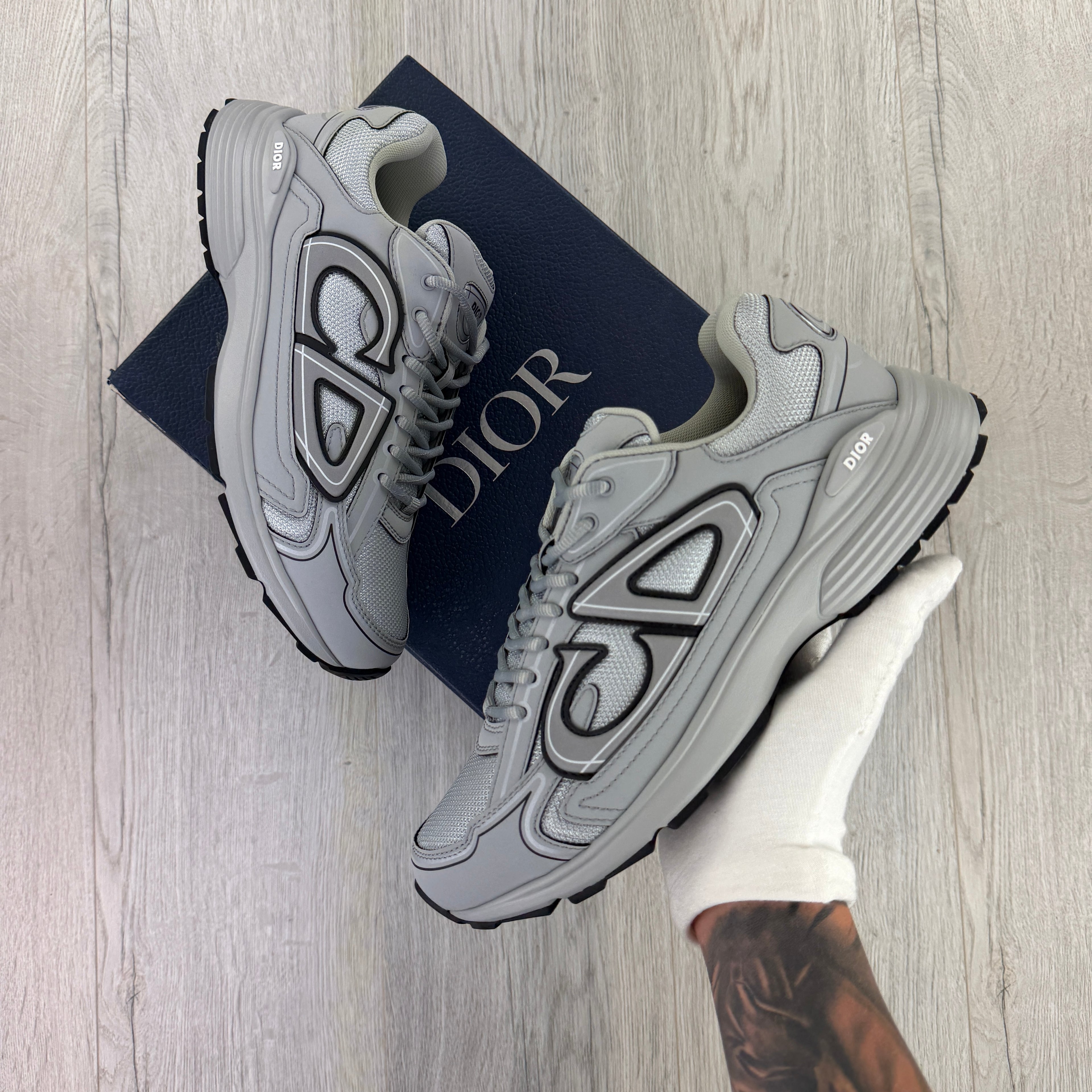 Dior B30 Men’s All Grey Trainers - 43 (Fit Uk 9)