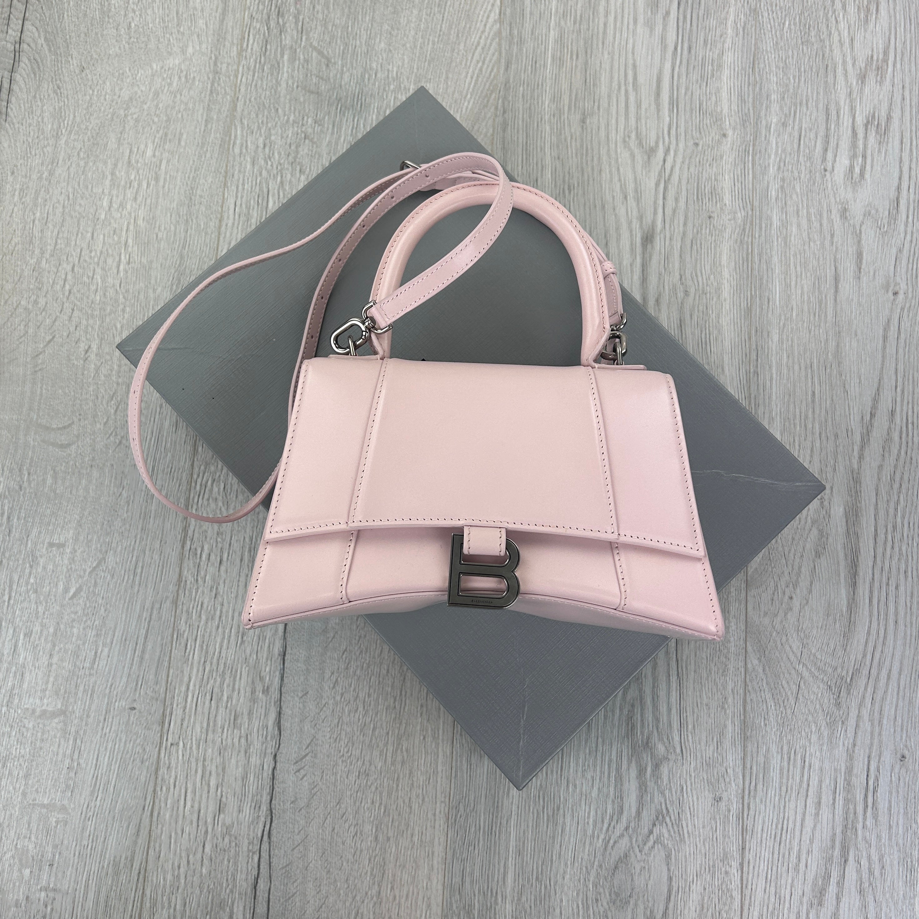 Balenciaga Women’s Pink Small Hourglass Handbag