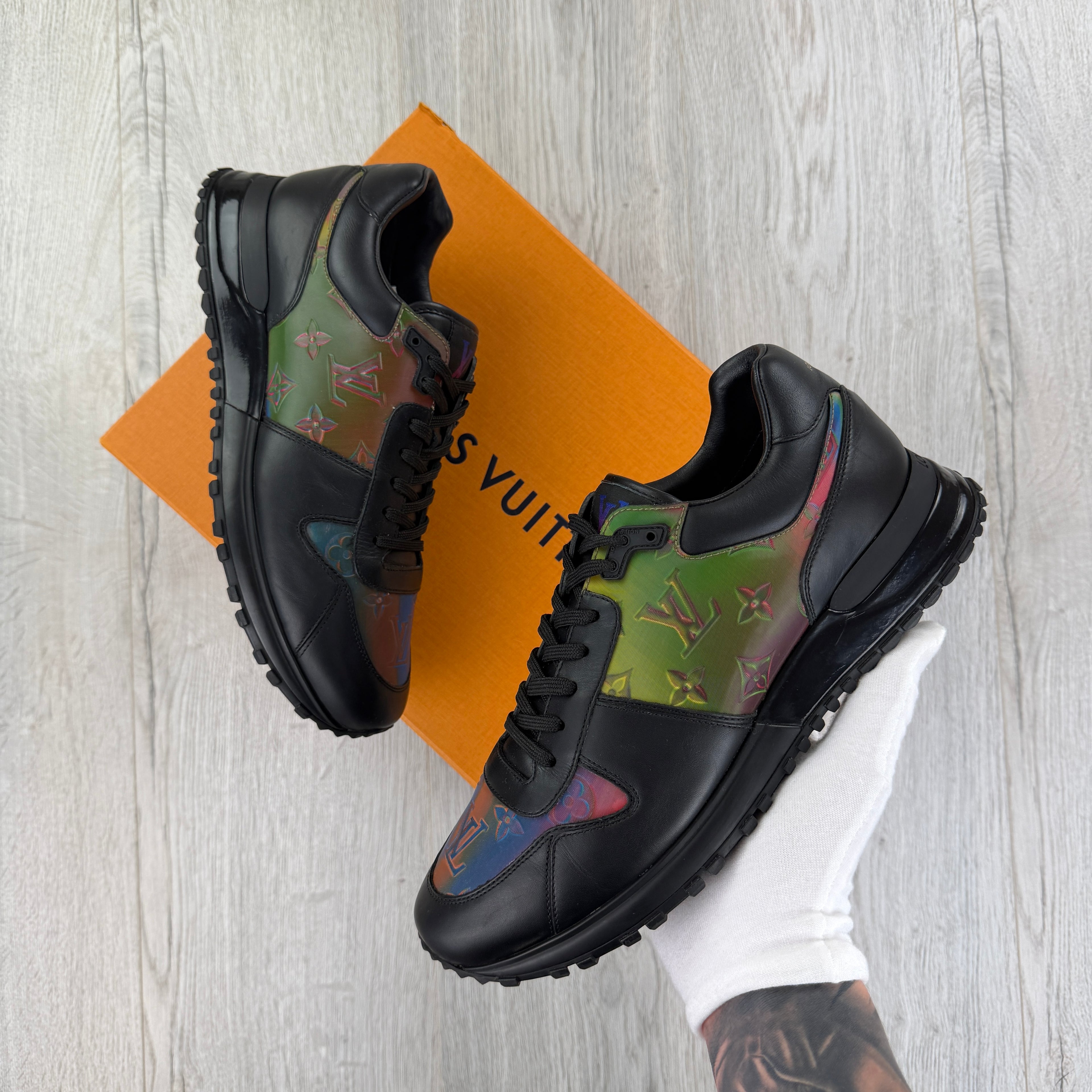 Louis Vuitton Men’s Prism Leather Run Away Trainers - UK 6.5 (Fit 7)