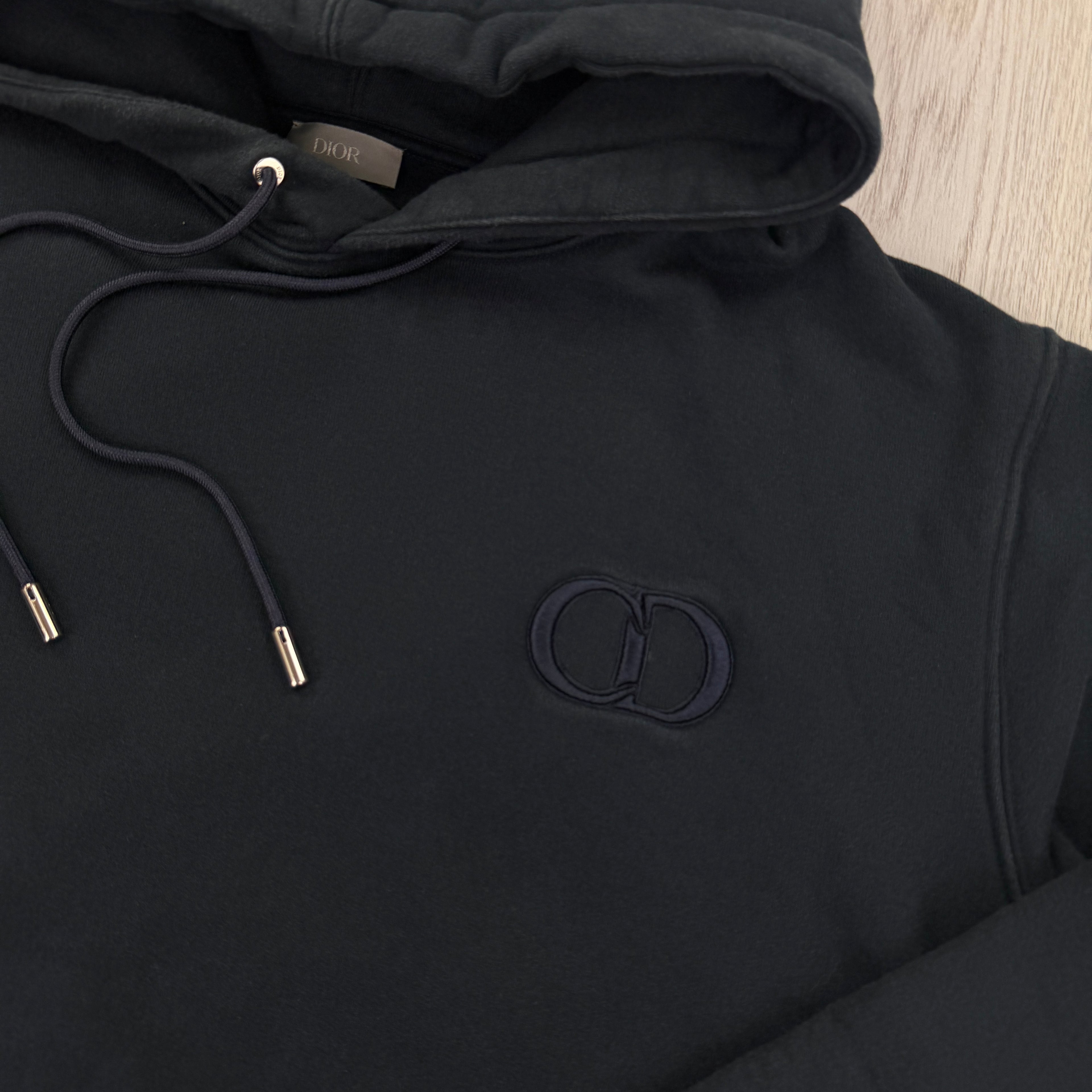 Dior Men’s Navy Pullover Hoodie - XL Slim