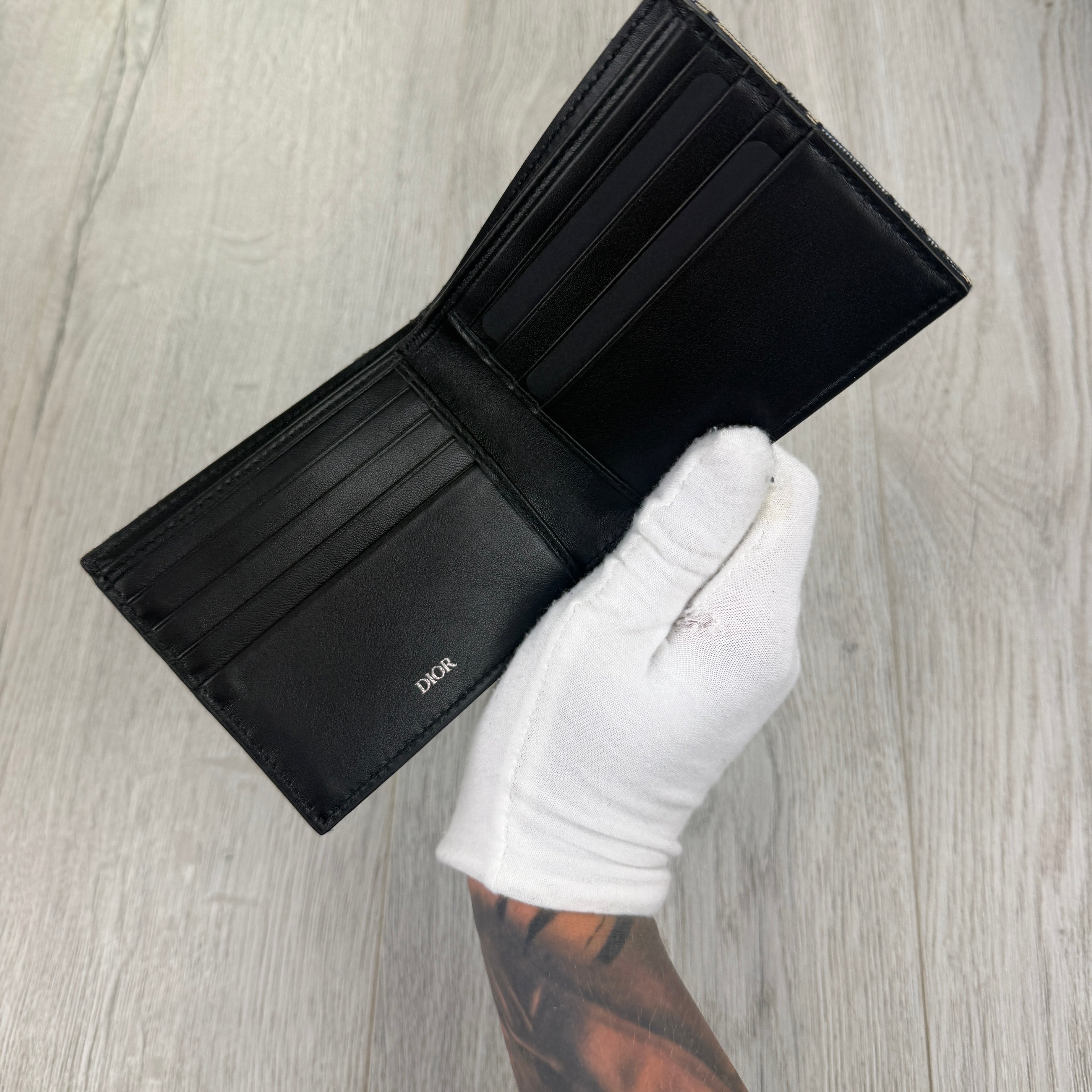 Dior Men’s Jacquard Oblique Bifold Wallet