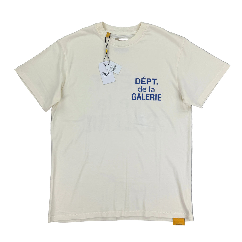 Gallery Dept Men’s Cream Blue T-shirt
