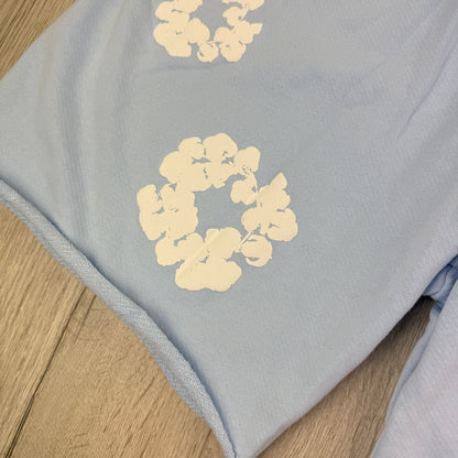 Denim Tears Men’s Baby Blue Shorts & Hoodie Set