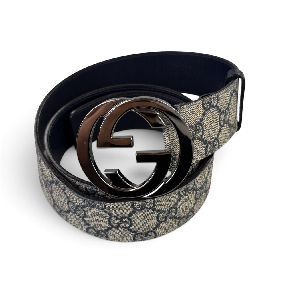 Gucci Men’s Beige Belt GG Buckle - 90 (Uk 30-34)