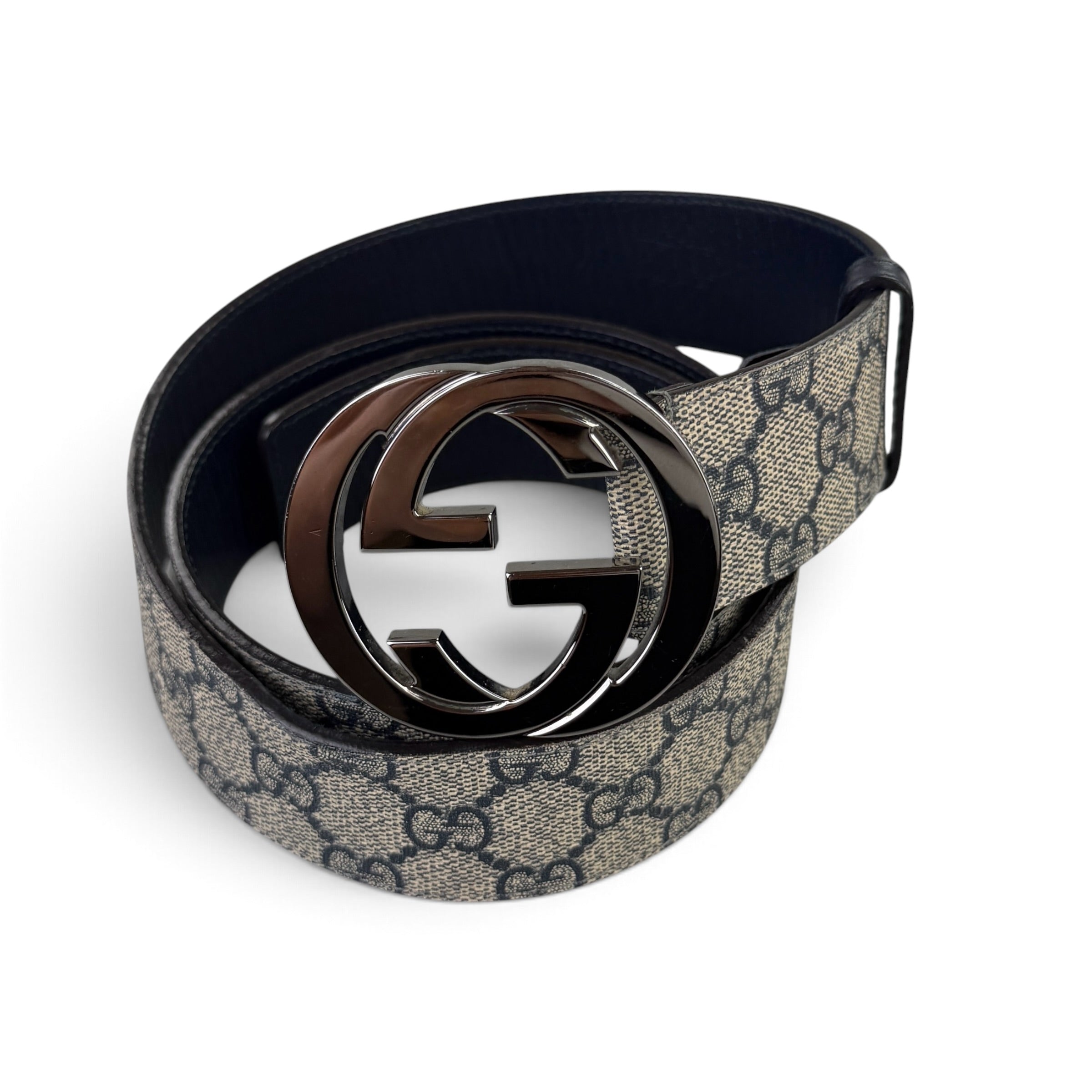 Gucci Men’s Beige Belt GG Buckle - 90 (Uk 30-34)