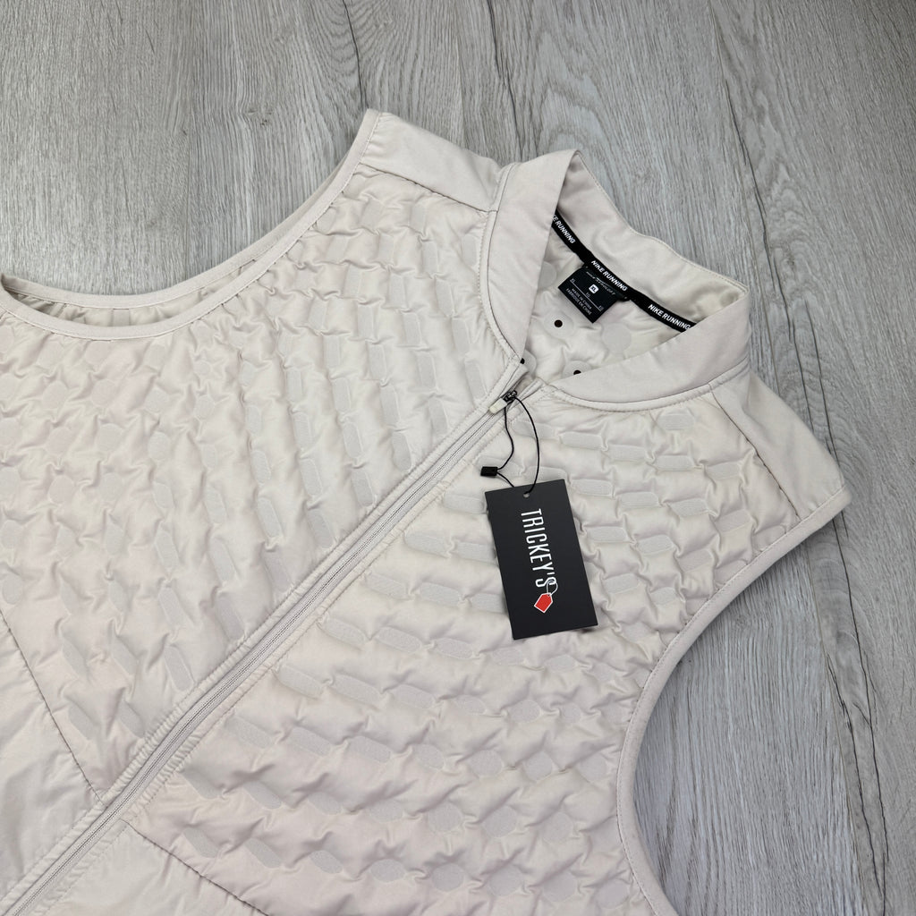 Nike Men’s Beige Zip-up Beige Vest Gilet - XL