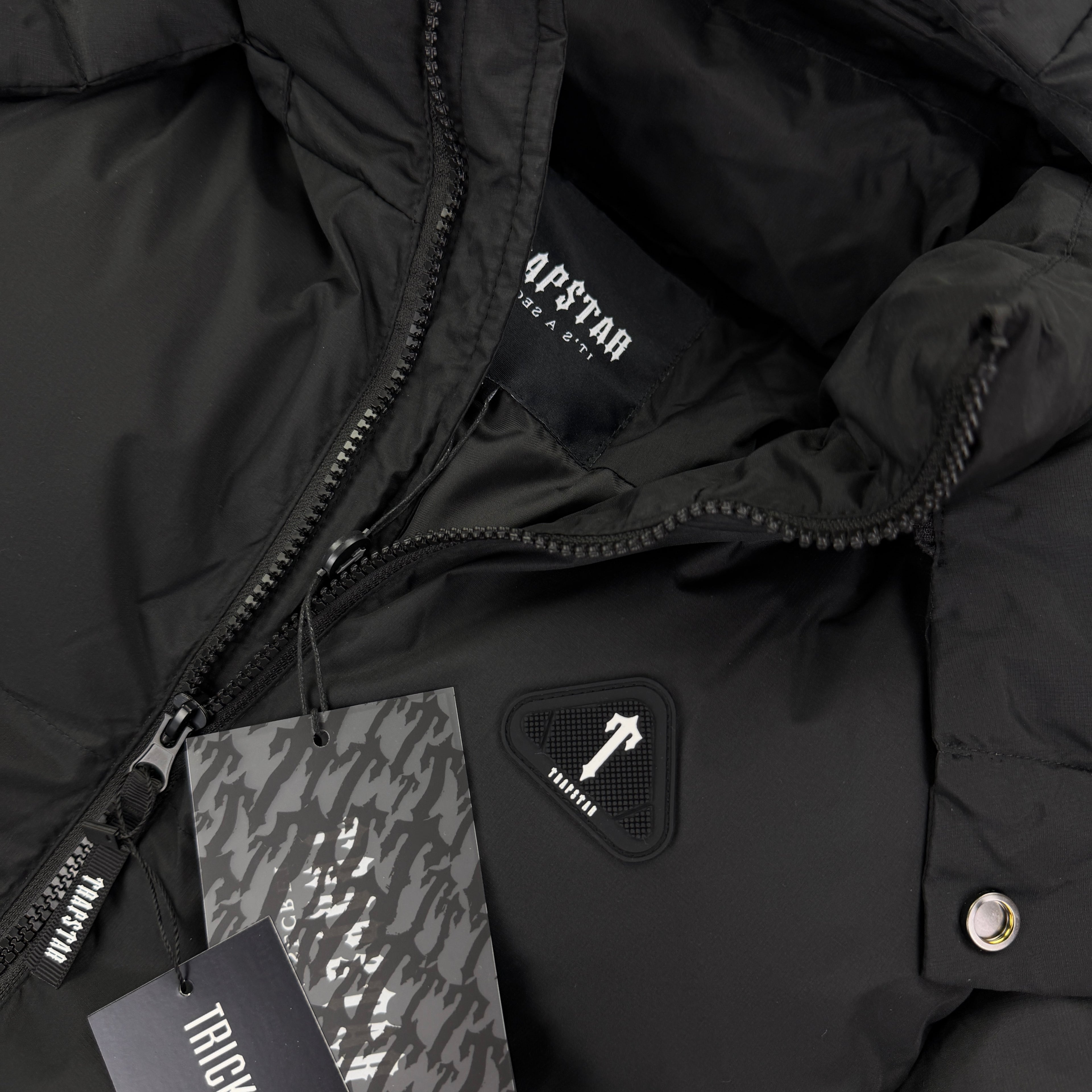 Trapstar Men’s Black AW 25 Irongate Arch Puffer Jacket