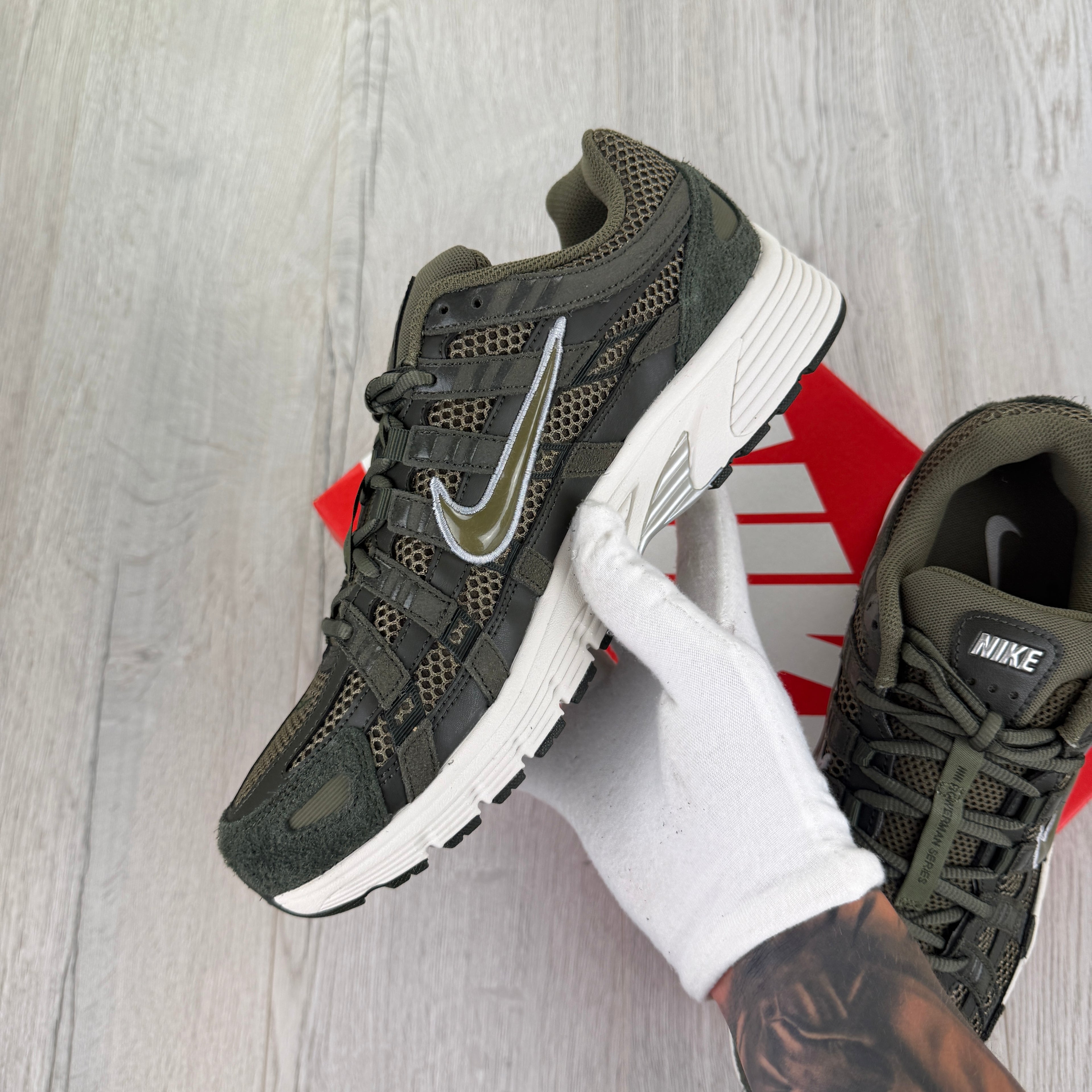 Nike P-6000 Men’s Khaki Green Trainers