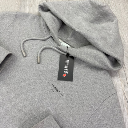 Off-white Men’s Grey Pullover Hoodie - Medium