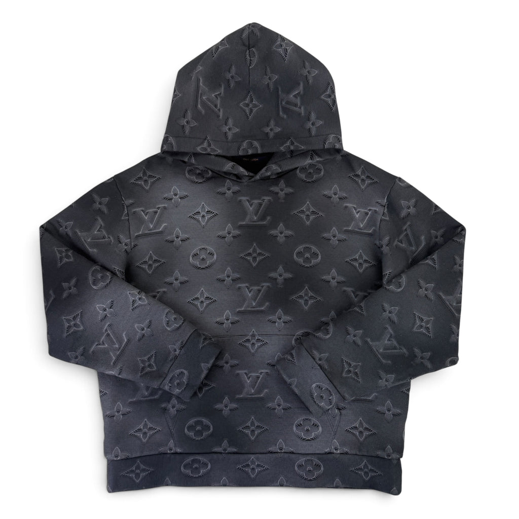 Louis Vuitton Men’s Black 3D Illusion 2054 Pullover Hoodie - Medium Slim (Fit XS/S)