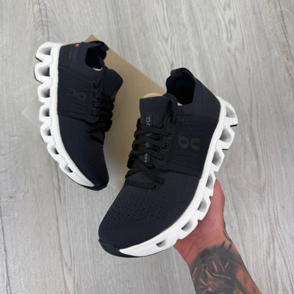 On Running Cloud Swift 4 Womens Black & White Trainers