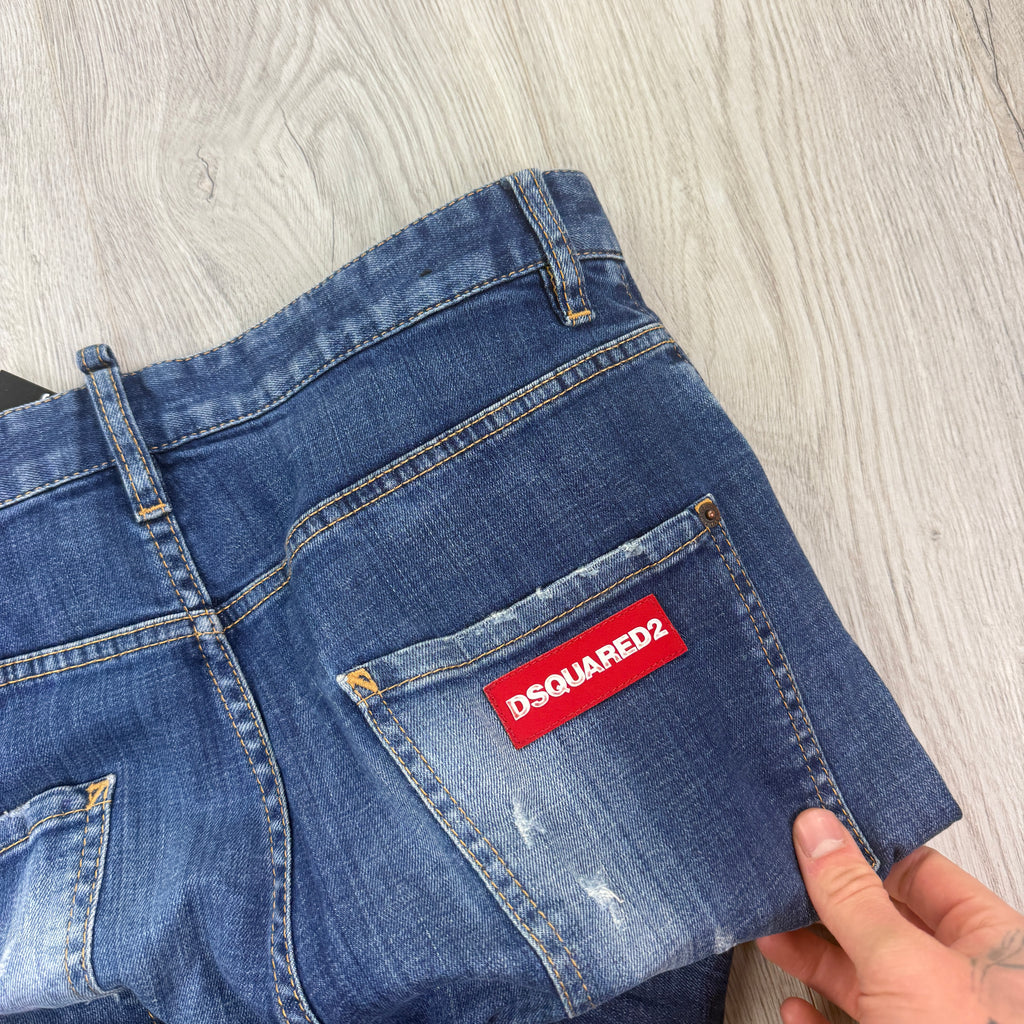 Dsquared2 Men’s Denim Distressed Classic Kenny Style Jeans - 48 (Uk 32)