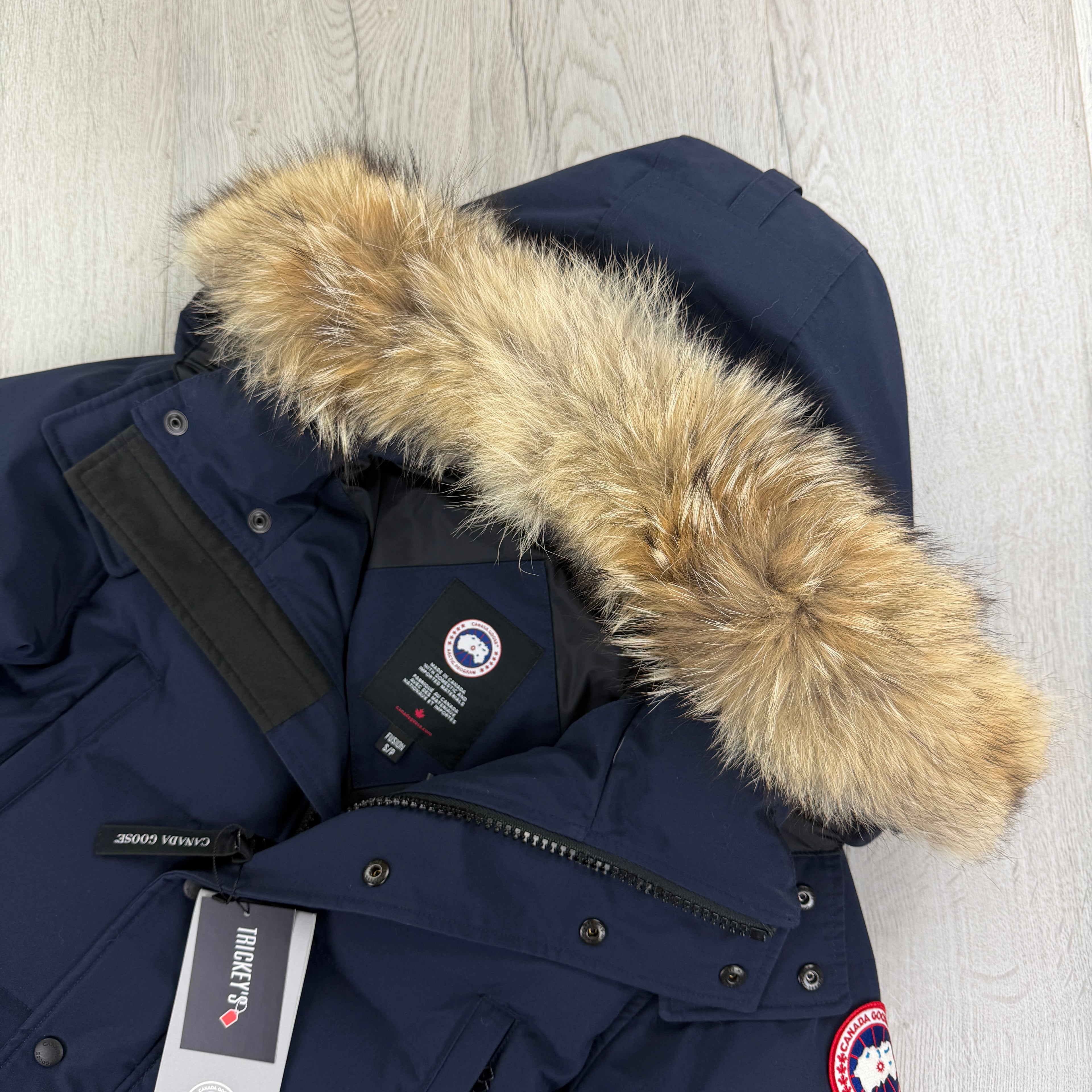 Canada Goose Men’s Wyndham Navy Parker Jacket - Small Fusion