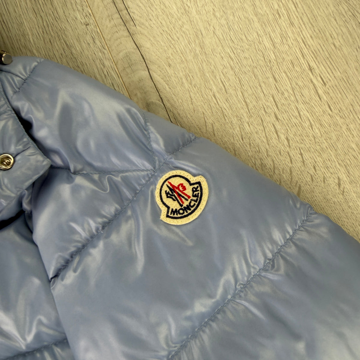 Moncler Men’s Cuvellier Baby Blue Zip-up Down Jacket - Size 4