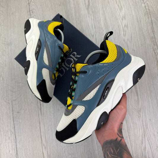 Dior B22 Men’s Blue & Yellow Runners - 44 (Fit Uk 9)