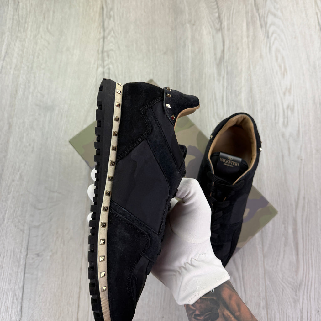 Valentino Men’s Navy Rockstud Trainers - Uk 10