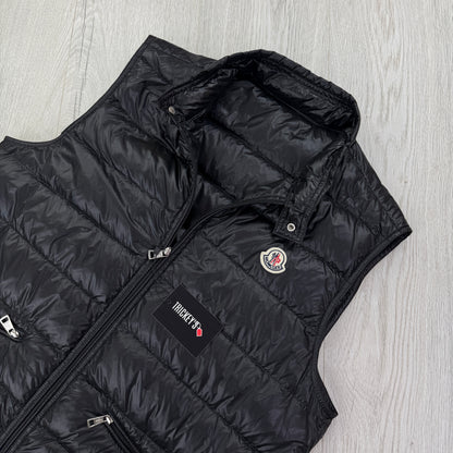 Moncler Men’s Black GUI Down Gilet - Size 5