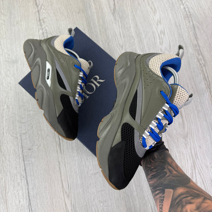 Dior B22 Men’s Khaki & Blue Trainers - 44 (Fit Uk 9/9.5)