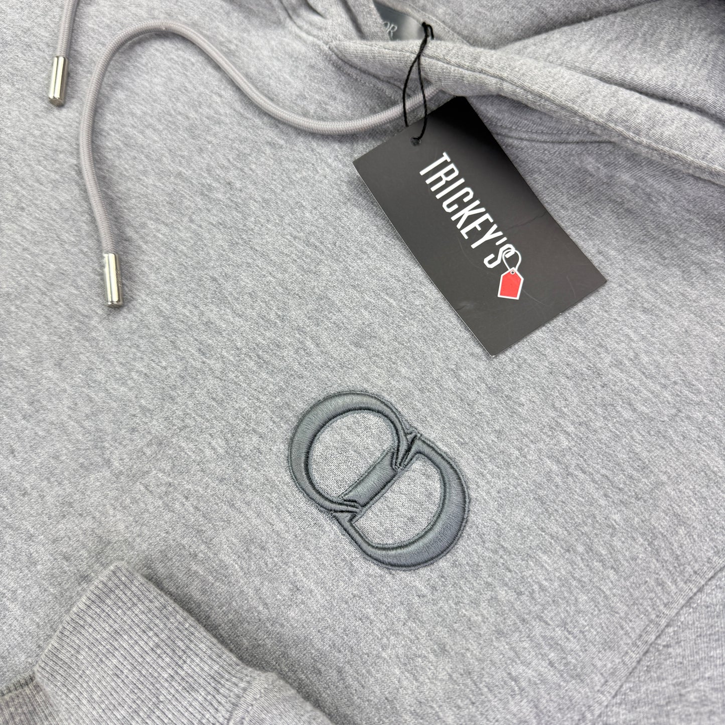 Christian Dior Men’s Grey Pullover Hoodie - Medium Slim