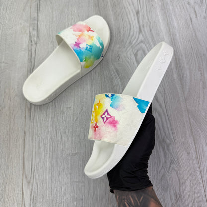 Louis Vuitton Men’s Multicolour Waterfront Mule Sliders - Uk 9