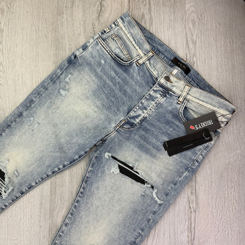 Amiri MX1 Men’s Blue Distressed Jeans