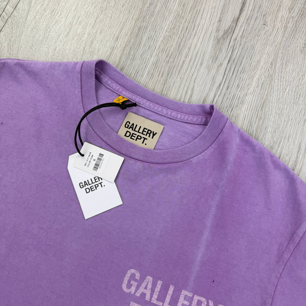 Gallery Dept Men’s Purple Distressed T-shirt