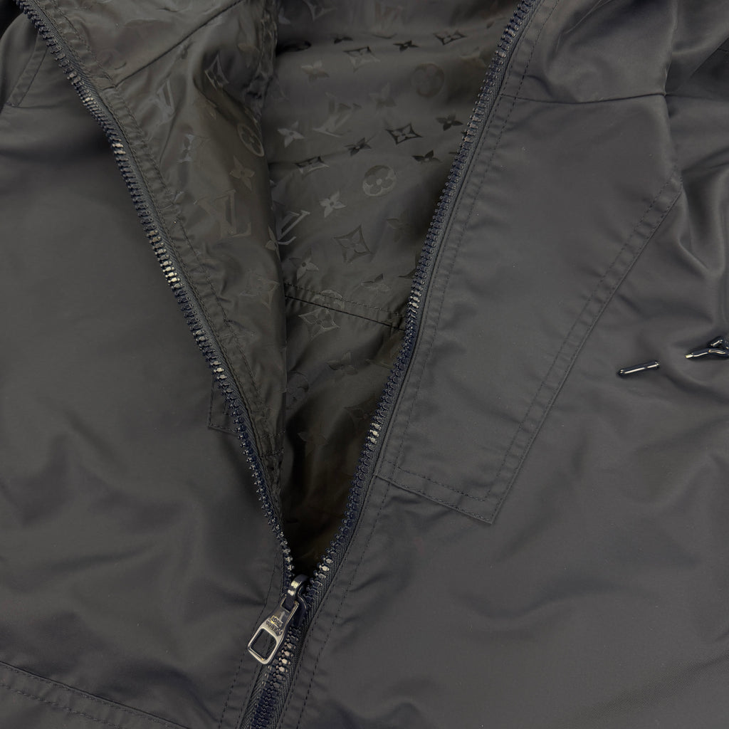Louis Vuitton Men’s Monogram Reversible Navy Windbreaker Jacket - Size 48