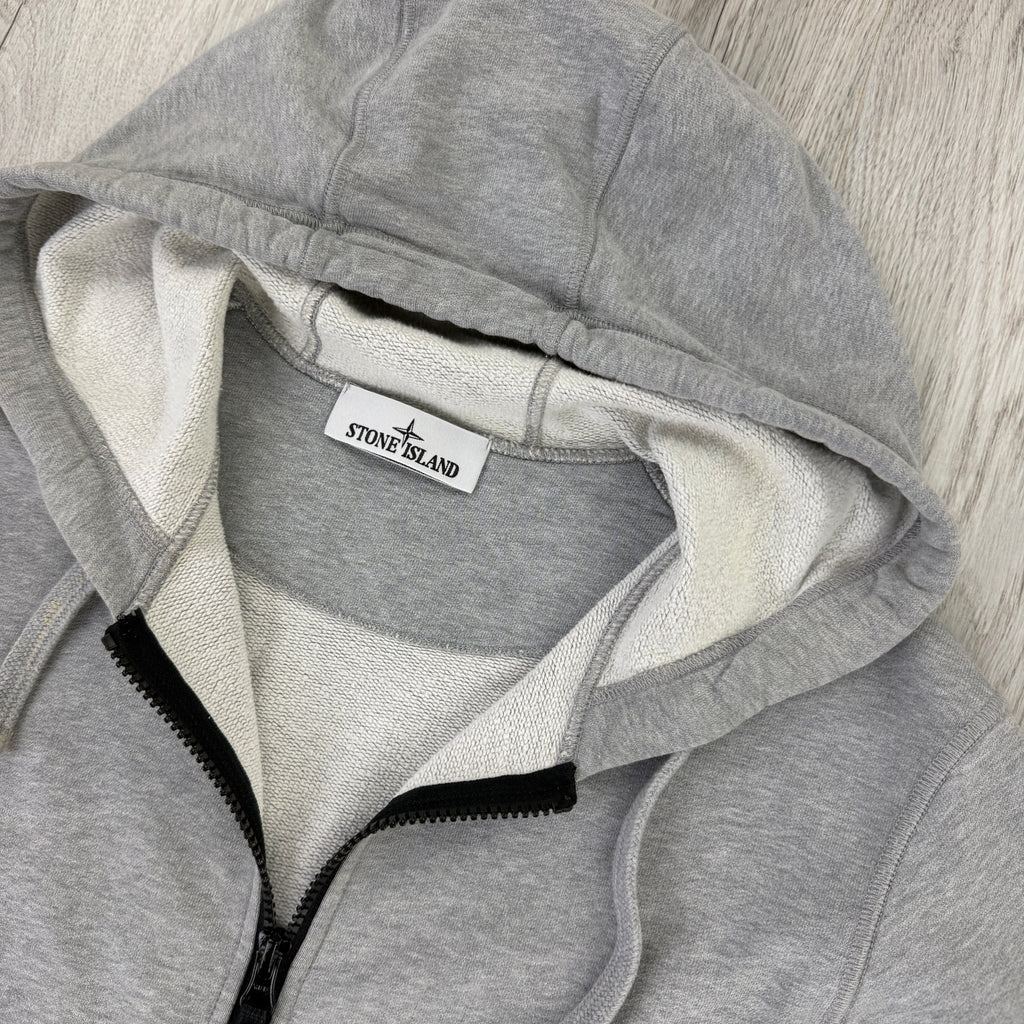 Stone Island Men’s Grey Zip-up Hoodie - Small